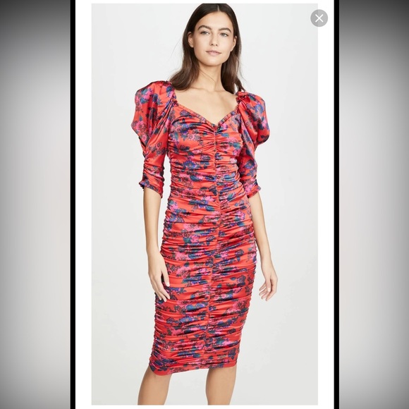 For Love and Lemons Monet Floral Midi Dress - Floral - Picture 8 of 9